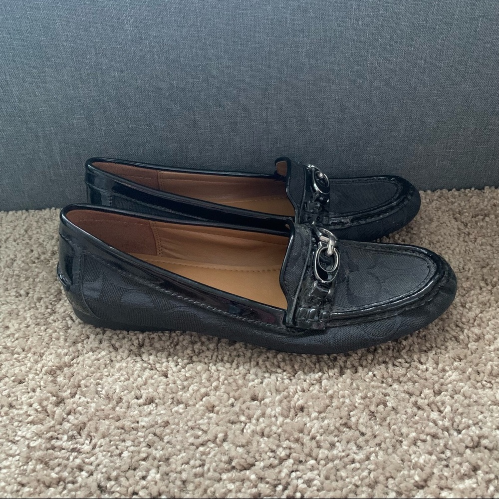 Coach Fortunata Black Flats / Loafers
